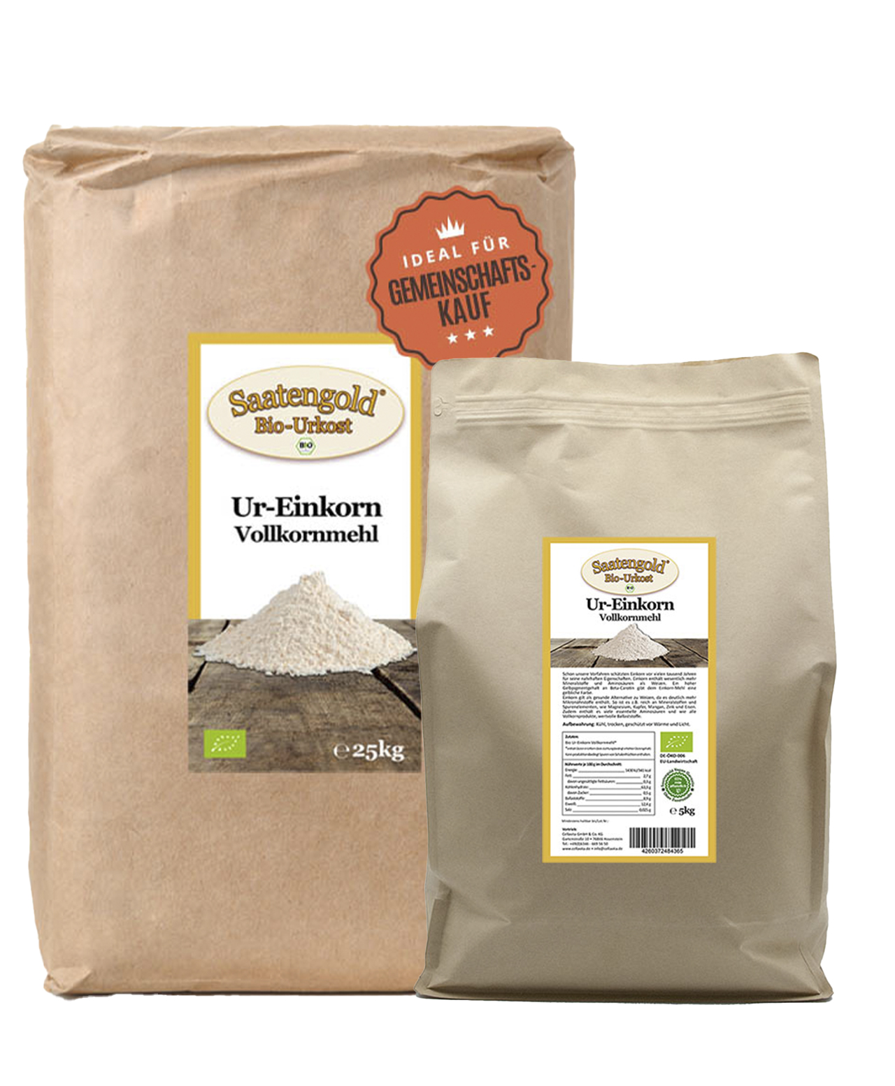 SAATENGOLD® Einkorn Mehl (Bio)