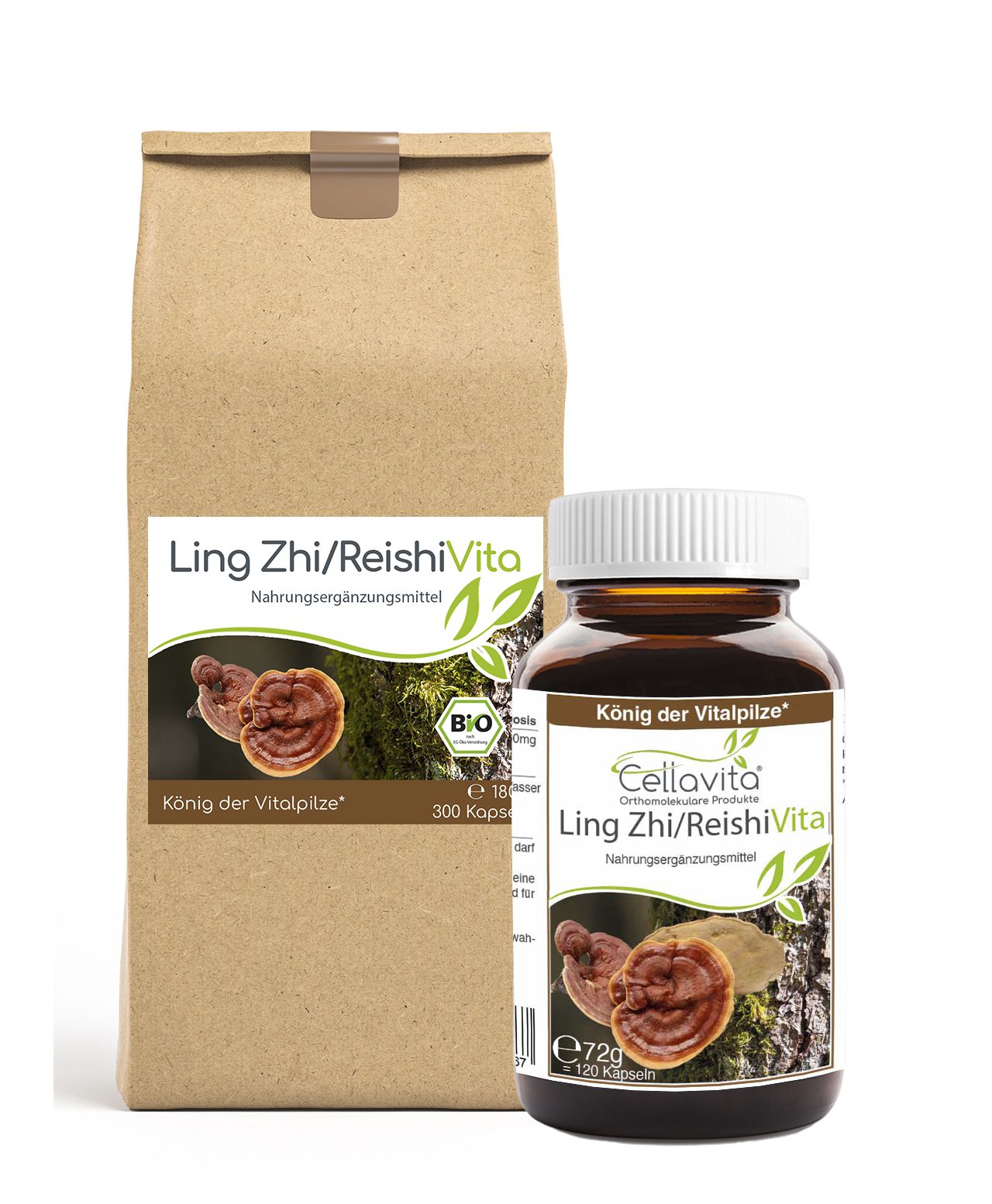 Bio Ling Zhi / Reishi Vita 120 Kapseln “Glänzender Lackporling”