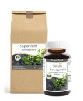 Superfood Ashwagandha bio Kapseln im Glas