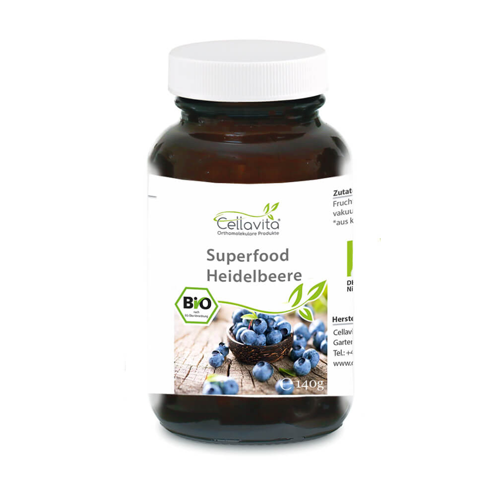 Superfood Heidelbeere bio Pulver