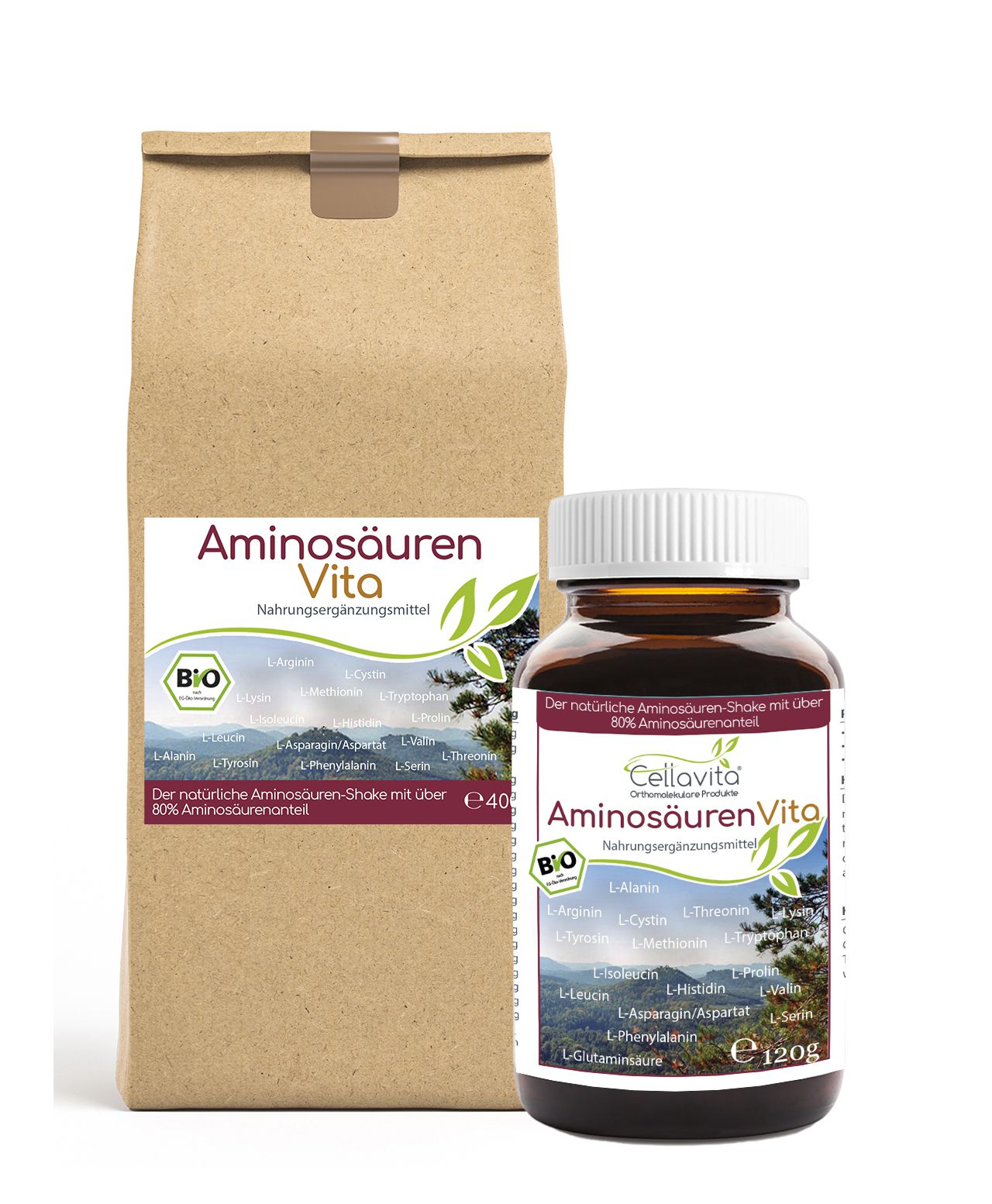 Aminosäuren Vita (natürliche Aminosäuren & Proteine) 120g im Glas